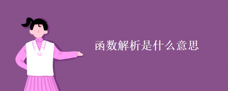 函数解析是什么意思